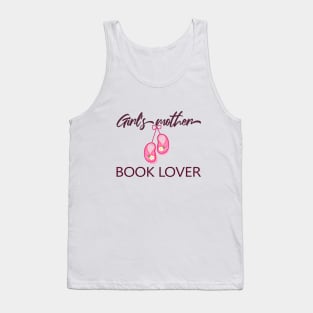 Girl Mother Book Lover Tank Top